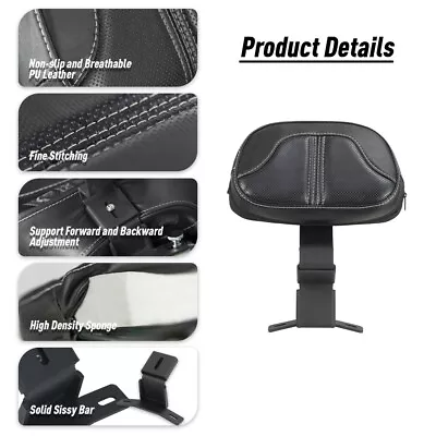 Back Rest Rider Pad For Harley Electra Glide Ultra Classic EFI FLHTCUI 2009-2011 • $59.99