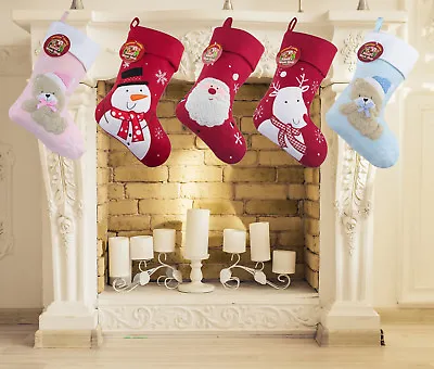 £3.49 • Buy Kids Luxury Xmas Stocking Sack Santa Christmas Baby Father Christmas Sacks 
