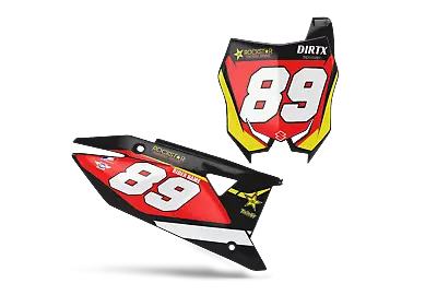 Dirtx Industries Suzuki Makita Number Plate Graphics Rm Rmz 65 85 125 250 450 • $69.95