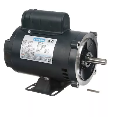 Leeson 101650.00 Electric Motor 3/4 HP 1800 Rpm 1-PH 115/208-230 V 56C Frame • $197