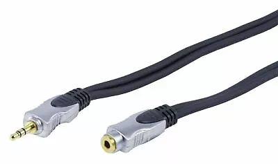 5m LONG 3.5mm Mini Jack Plug To Socket AUX Headphone Extension Cable Lead Metre • £8.92