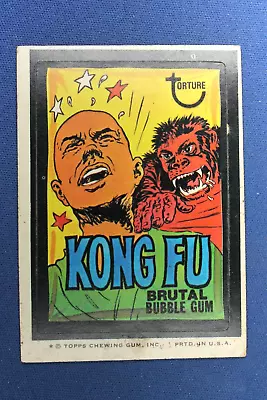 1974 Topps Series 8 - Wacky Packages - Kong Fu Bubble Gum - Good Condition • $2.75