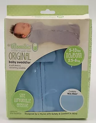 $14.99 • Buy Woombie Original Baby Swaddler Newborn [5-13 Lbs] Blue Moon