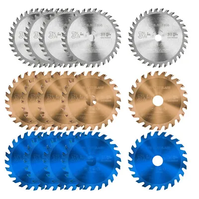 5pcs 3-3/8-inch TCT Circular Saw Blade Wood Cutting Disc Blade Set 24/30/36T • $14.24