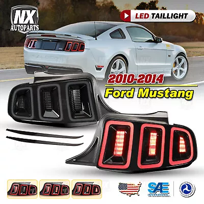 LED Taillight For 2010-2014 Ford Mustang Sequential Turn Signal Light Smoke Lens • $399.99