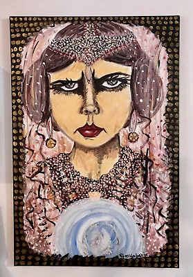 Fortune Teller Gypsy Original Painting By Melissa Martinez- Acrylic • $150