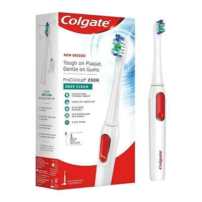 Colgate Proclinical 250R Charcoal Rechargeable Sonic Electric  Soft Toothbrush • £45.44