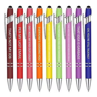 Snarky Office Pens Funny Insulting Pens Arcastic Negative Quotes Ballpoint Pe... • $13.48