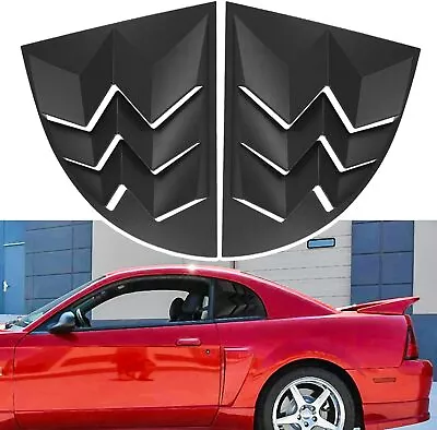 For Ford Mustang 1999-2004 Side Window Scoop Louvers Cover Sun Rain Shade Vent • $40.84