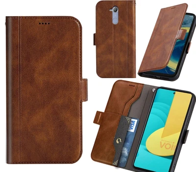 $8.95 • Buy Sony Xperia Xa2 Ultra Wallet Case Cowhide Finish Side Magnet Buckle