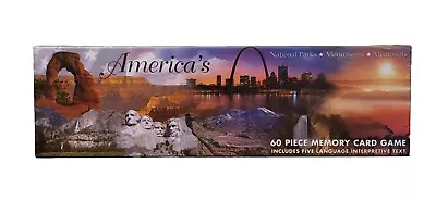 America's National Parks Monuments Memorials MEMORY CARD GAME NEW SEALED • $24