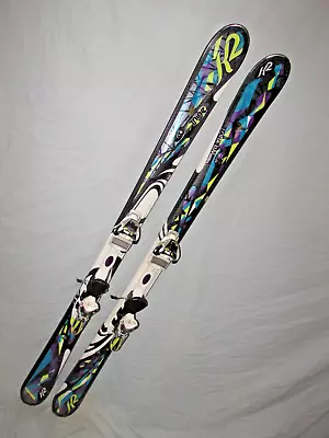 K2 Lotta LUV T:Nine T9 Women's Skis 156cm With Marker 11.0 Adjustable Bindings ~ • $158