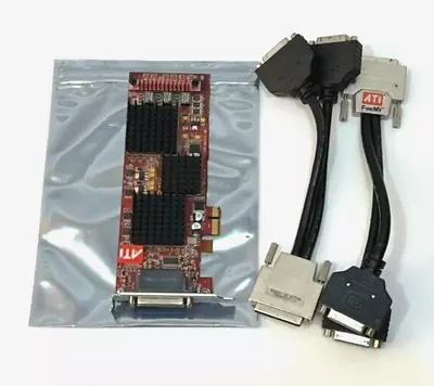 ATI FireMV 2400 PCIE X16 256MB VHDCI Connector Video Graphics Card Low Profile • $31.50