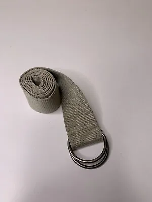 Mens D Ring Belt Tweed Canvas Khaki 32  Inch Long • $9.95