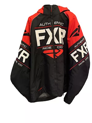 FXR Clutch Snowmobile Jacket Mens Large Black/Red/White Rare Perfect Condition • $99.99