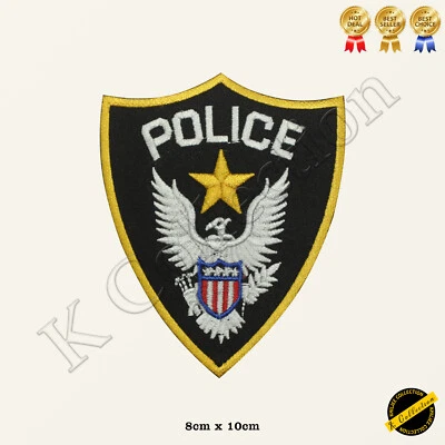 £2.64 • Buy USA Police Dept Embroidered Iron On/Sew On Patch/Badge For Clothe