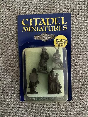 Citadel Miniatures Games Workshop Skeleton Bargain Blister Pack 1984 • £6.99