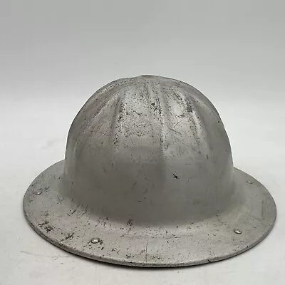 Vintage B.F. McDonald Co Los Angeles Aluminum Hard Hat Clean W/ Liner • $59.95