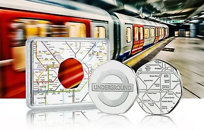 LONDON UNDERGROUND Official Silver Commemorative In Case. Subway/Tube/Train/TFL • £12.99