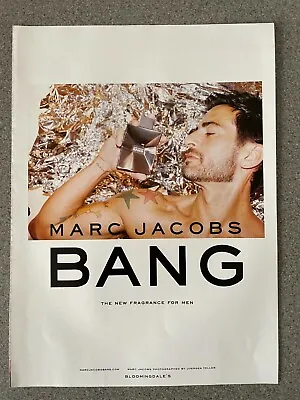 Vintage 2010 American Vogue Art Picture - MARC JACOBS BANG FOR MEN - 28 X 20cm  • £9.99