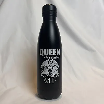 Queen & Adam Lambert Tour VIP Exclusive Metal Water Bottle Tumbler Like New • $39.95