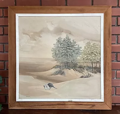 Listed Artist DONN DEVITA Mid Century Modern CAPE COD Artist LANDSCAPE Beach • $49