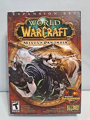 WORLD OF WARCRAFT MISTS OF PANDARIA PC CD-ROM GAME EXPANSION SET COMPLETE W/ Key • $9.99