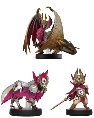 $66 • Buy Monster Hunter Rise Amiibo Set X4 - Meruzena - Meruzegaru - Meruzeneko - Tsukino