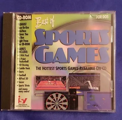 $6 • Buy Best Of Sports Games CD-ROM PC 1995  - 16 Games 
