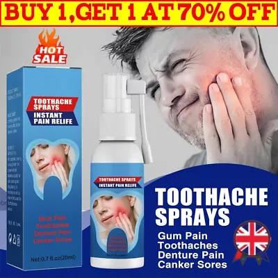 £5.59 • Buy Toothache Spray Instant Pain Relief Oral Teeth Care Effective Dental Treatment💥