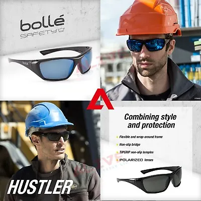 £7.19 • Buy Bolle HUSTLER Safety Glasses Anti-scratch Anti-fog UV Protection Sporty Style
