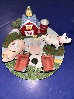 Miniature Farm Tea Set By Chadwick Miller 1995 Pig Cow • $9.99