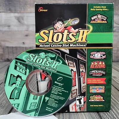Masque Slots II 2 (Windows PC/Mac CD-ROM) Casino Betty Boop Blazing 7s In Box VG • $14.95