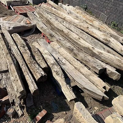 Reclaimed Solid Oak Beams / Joists - Potential Fireplace Beams Or Lintels • £15