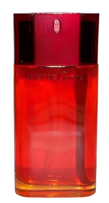 MUST DE CARTIER 3.3oz / 100ml EDT Spray TSTR  NIB *RARE-VINTAGE RED BOTTLE* • $99.95