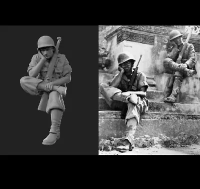 £12 • Buy Ww2 Us Marines 120mm Soldiers 1/16th Resin Printed