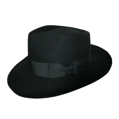 Michael Jackson MJ Black Men's Wool Fedora Hat Cap Cosplay Costume Prop Gifts- • $31.69