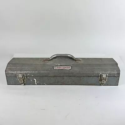 Vintage Craftsman Tool Box W/ Crown Logo Shallow Hip Roof - 19.5” X 6” • $25