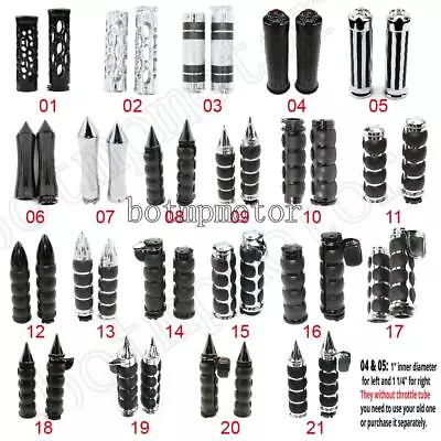 $26.54 • Buy Motorcycle 1  Hand Grips For Yamaha V Star 650 950 Road Star XV 1600 XV1700