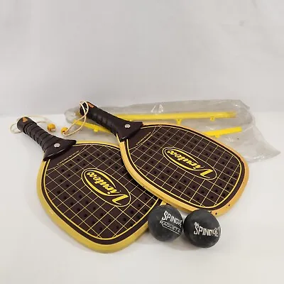 Virutex Paddle Ball Raquet Rackets Set Of 2 Made In Venezuela Vtg Sports Gear • $31.99
