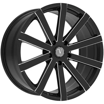 Velocity VW12 20x8.5 5x4.5  +35mm Black/Milled Wheel Rim 20  Inch • $201.99