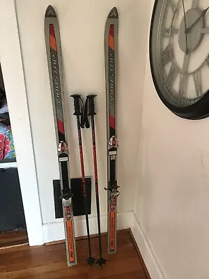 Vintage Dynastar Course HP Slalom Race Skis 190 Cm W/ Tyrolia 490 Bindings • $13.29