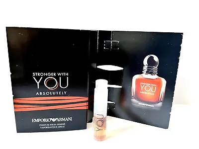 £2.89 • Buy EMPORIO ARMANI STRONGER WITH YOU ABSOLUTELY 1.2ml PERFUM POUR HOMME SAMPLE SPRAY