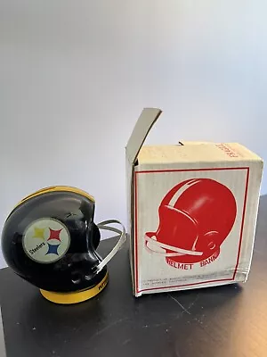 Pittsburgh Steelers Vintage Ceramic Helmet Coin Piggy Bank NFL RARE With Box • $99.99