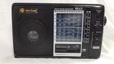 NEEDS WORK!! Uni-Com Wr-a70 Vintage Portable Multi Band Radio World Receiver • £22.99