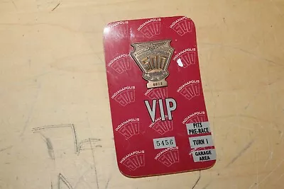 $24.99 • Buy 1997 Indianapolis 500 Indy Car Pit Badge Pin On Card Oldsmobile Aurora Pace Car_