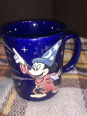 Disney Mickey Mouse Fantasia Mug Sorcerer’s Apprentice Mickey Blue • $8.50