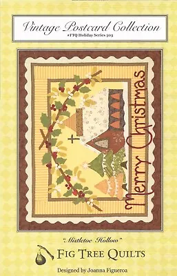 Vintage Postcard Collection  Mistletoe Hollow  ~Fig Tree Quilts ~ Holiday Series • $7.99