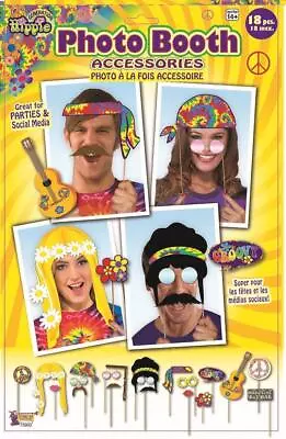£12.56 • Buy Hippie Decor 60's Decades Retro Woodstock Theme Party Photo Booth Accessories