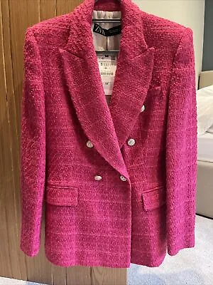 $30.50 • Buy Zara Pink Blazer Bnwt Small